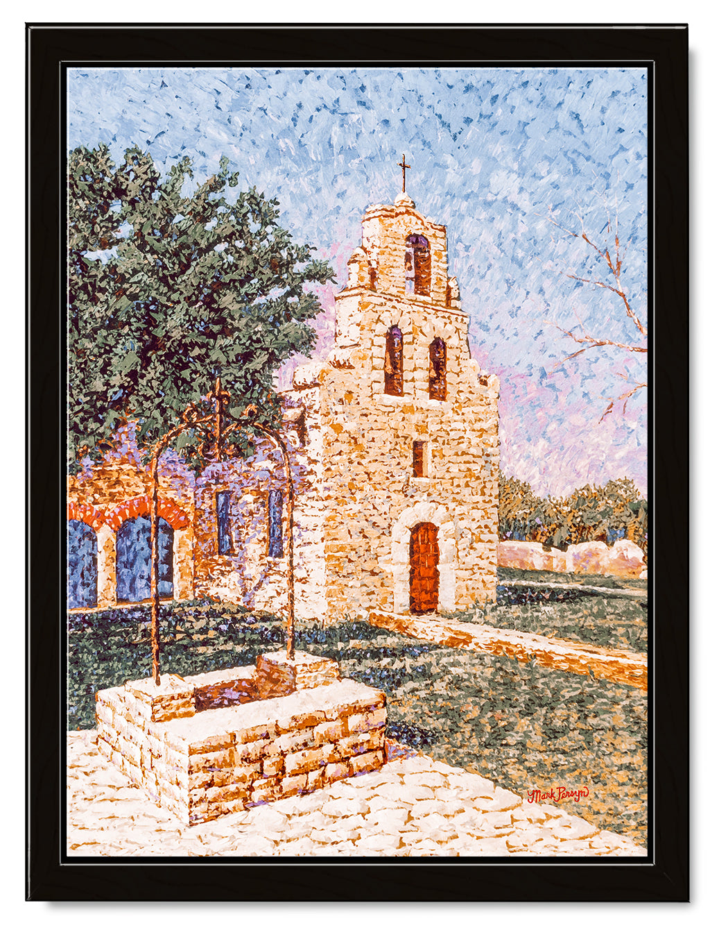 Dawn at Mission Espada Canvas Print