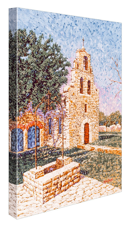 Dawn at Mission Espada Canvas Print