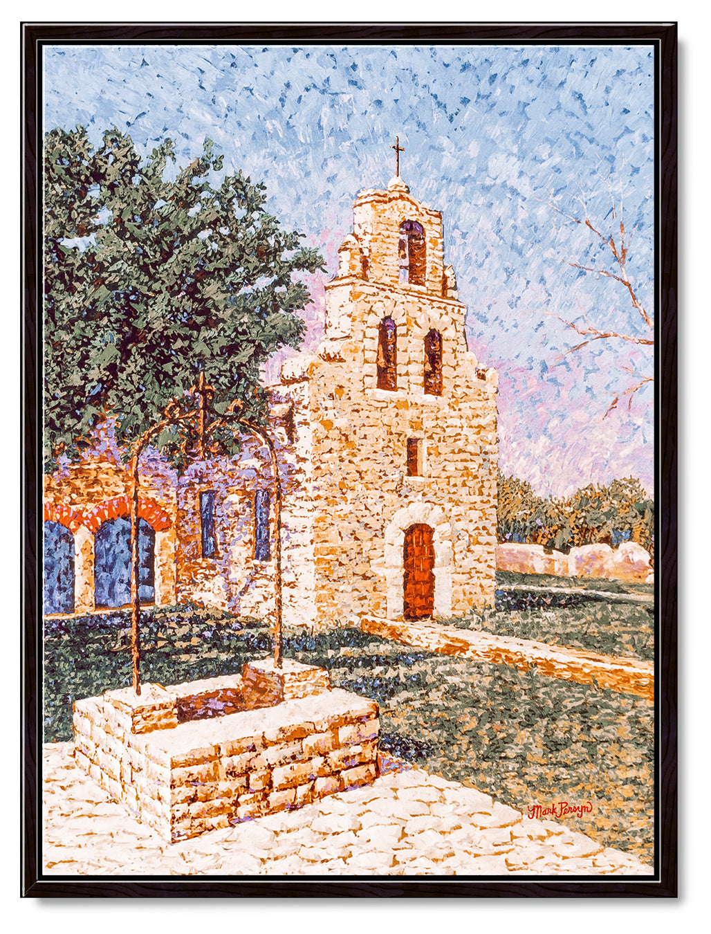 Dawn at Mission Espada Canvas Print