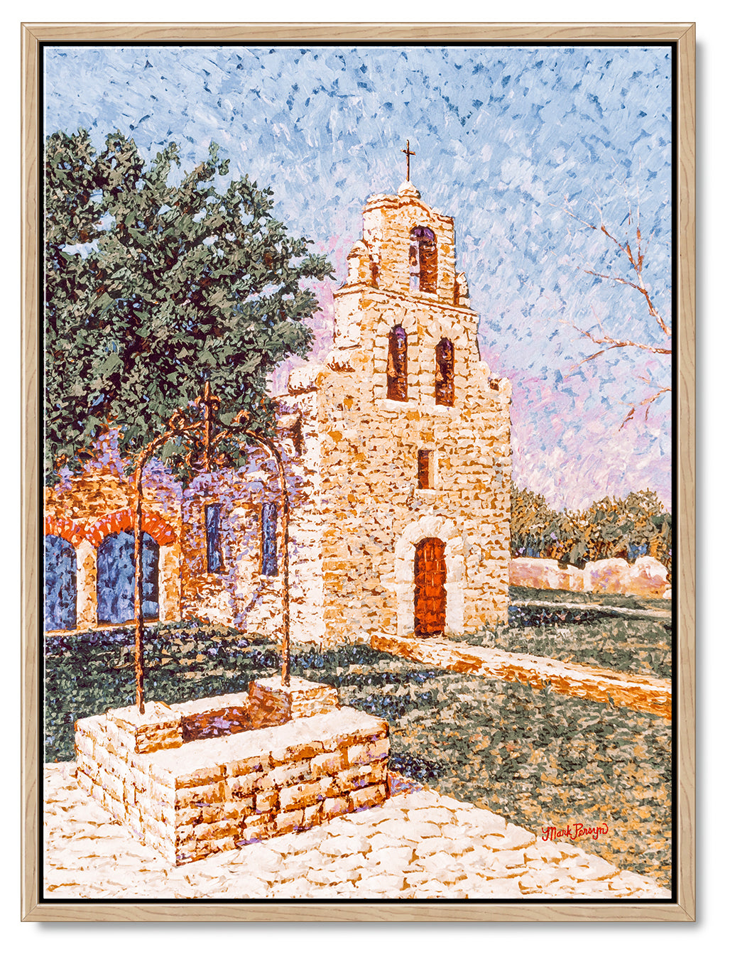 Dawn at Mission Espada Canvas Print