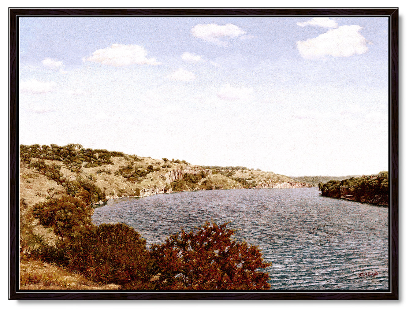 Highland Lake in the Fall Canvas Print