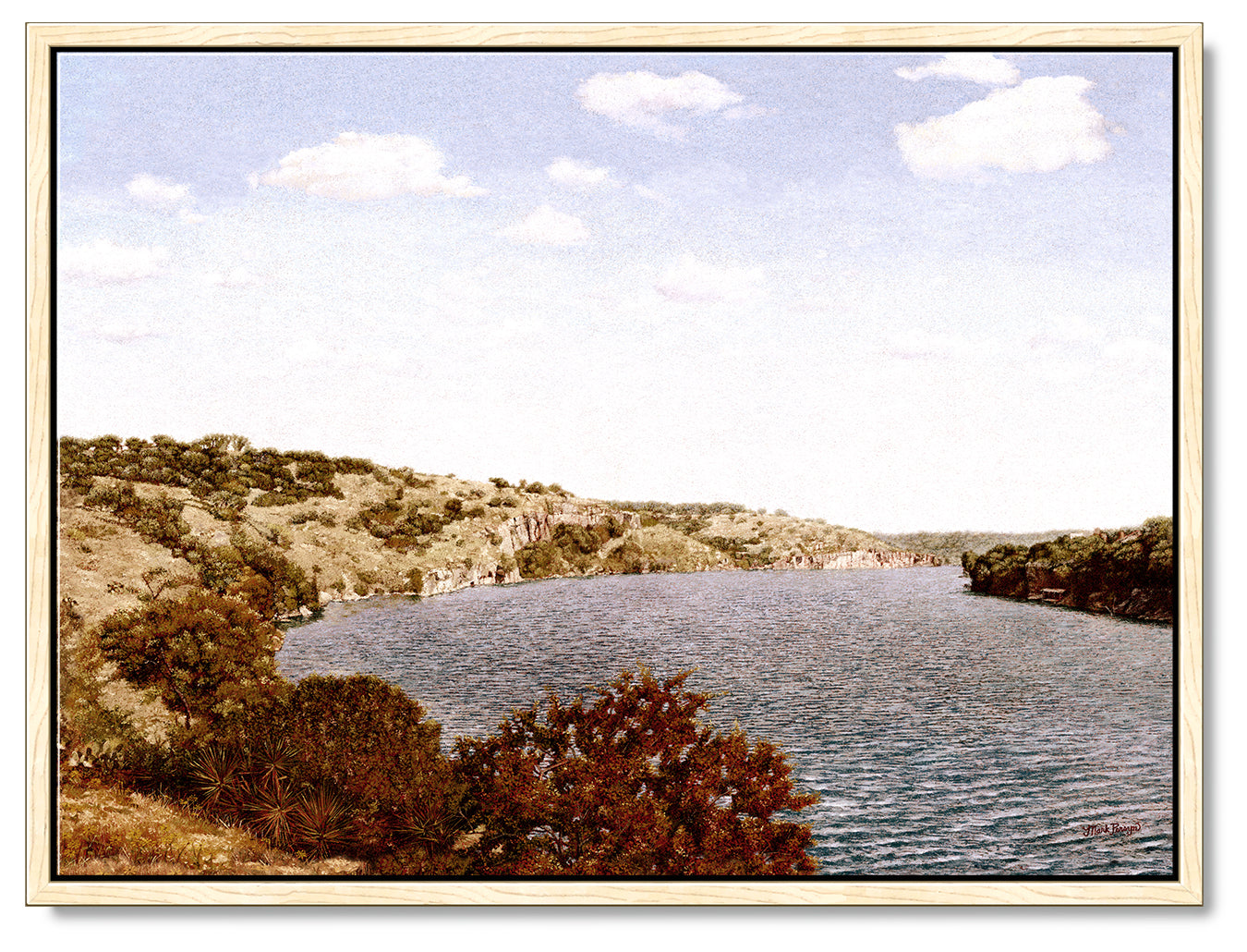 Highland Lake in the Fall Canvas Print