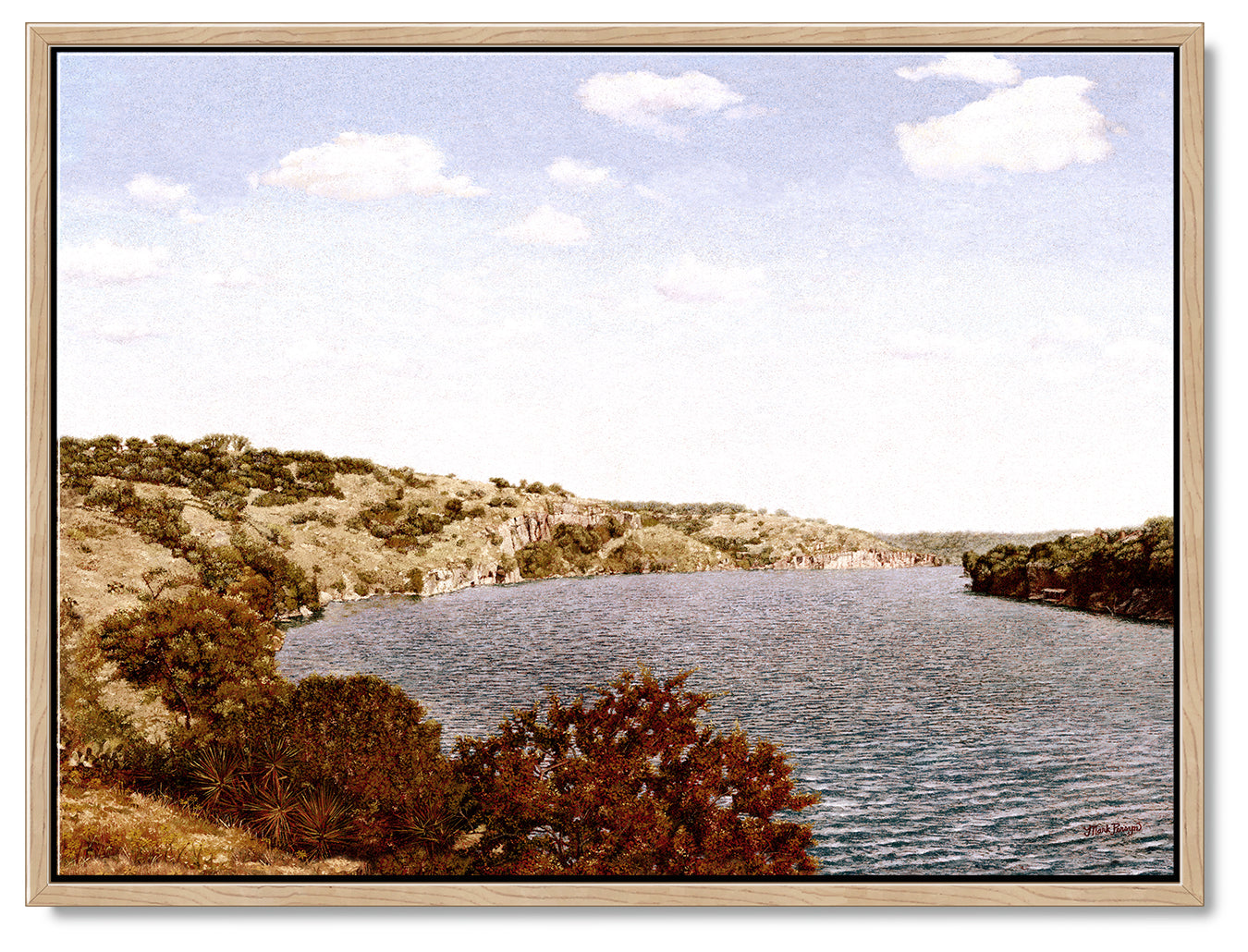 Highland Lake in the Fall Canvas Print